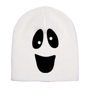 Funny Halloween Ghost Face Short Acrylic Beanie