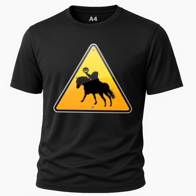 Funny Halloween Headless Horseman Crossing Performance Shirt