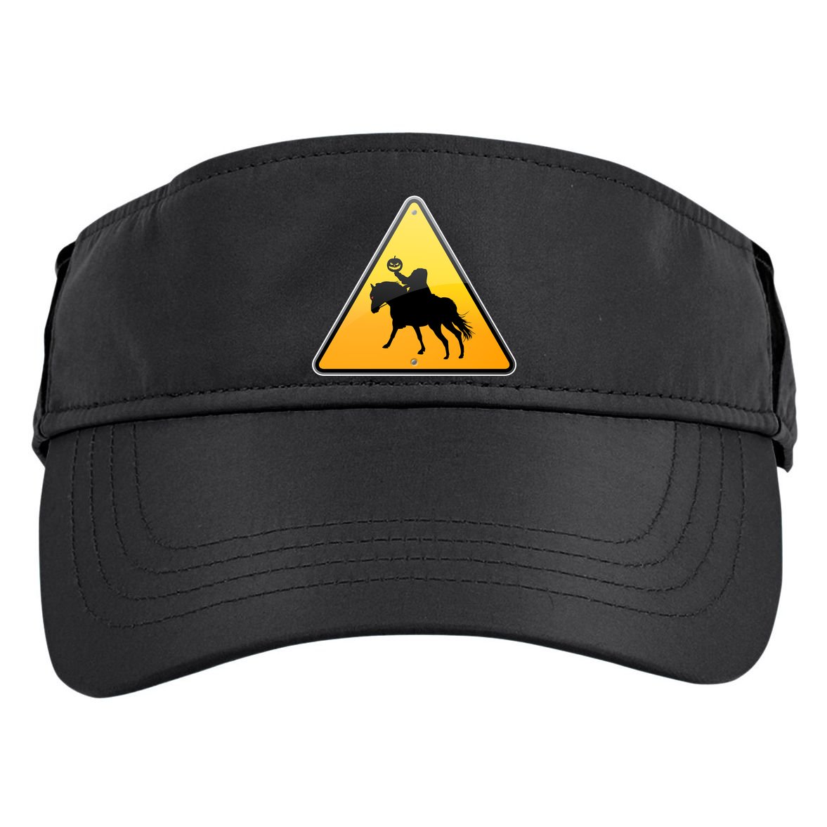 Funny Halloween Headless Horseman Crossing Adult Drive Performance Visor