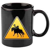 Funny Halloween Headless Horseman Crossing 11oz C Handle Ceramic Mug