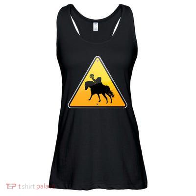 Funny Halloween Headless Horseman Crossing Ladies Essential Flowy Tank