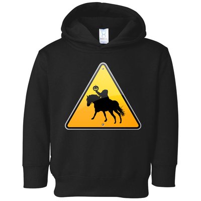 Funny Halloween Headless Horseman Crossing Toddler Hoodie