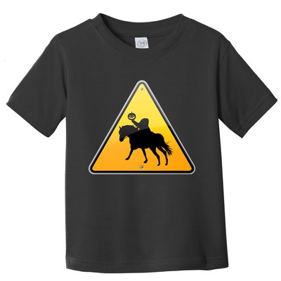 Funny Halloween Headless Horseman Crossing Toddler T-Shirt