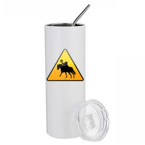 Funny Halloween Headless Horseman Crossing Stainless Steel Tumbler