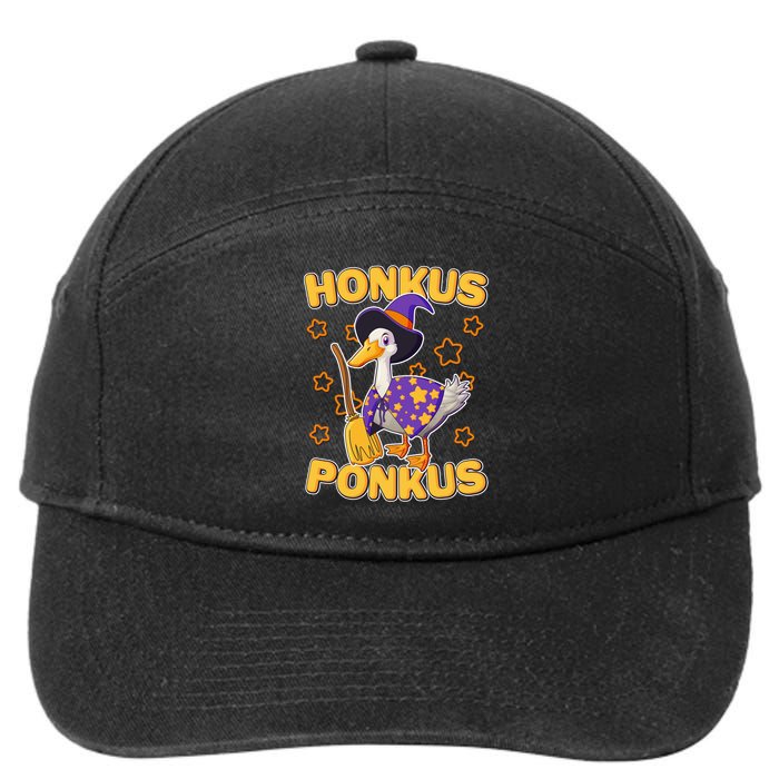 Funny Halloween Honkus Ponkus Duck 7-Panel Snapback Hat