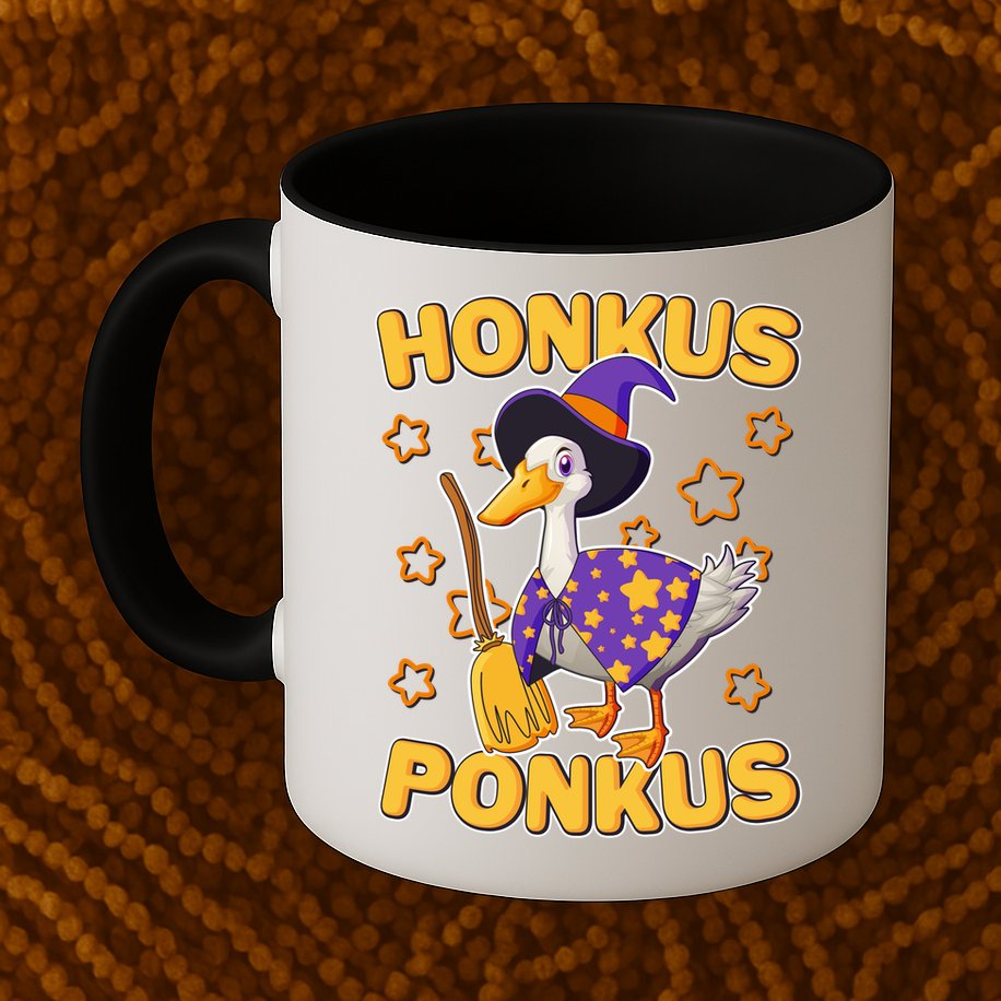 Funny Halloween Honkus Ponkus Duck Mug