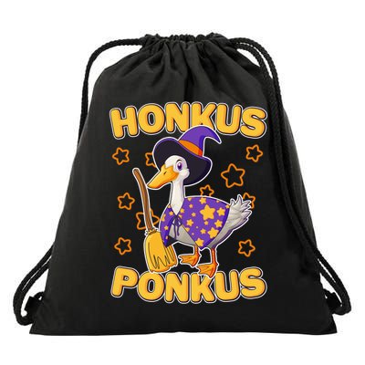 Funny Halloween Honkus Ponkus Duck Drawstring Bag