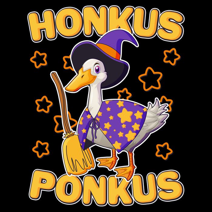 Funny Halloween Honkus Ponkus Duck Drawstring Bag