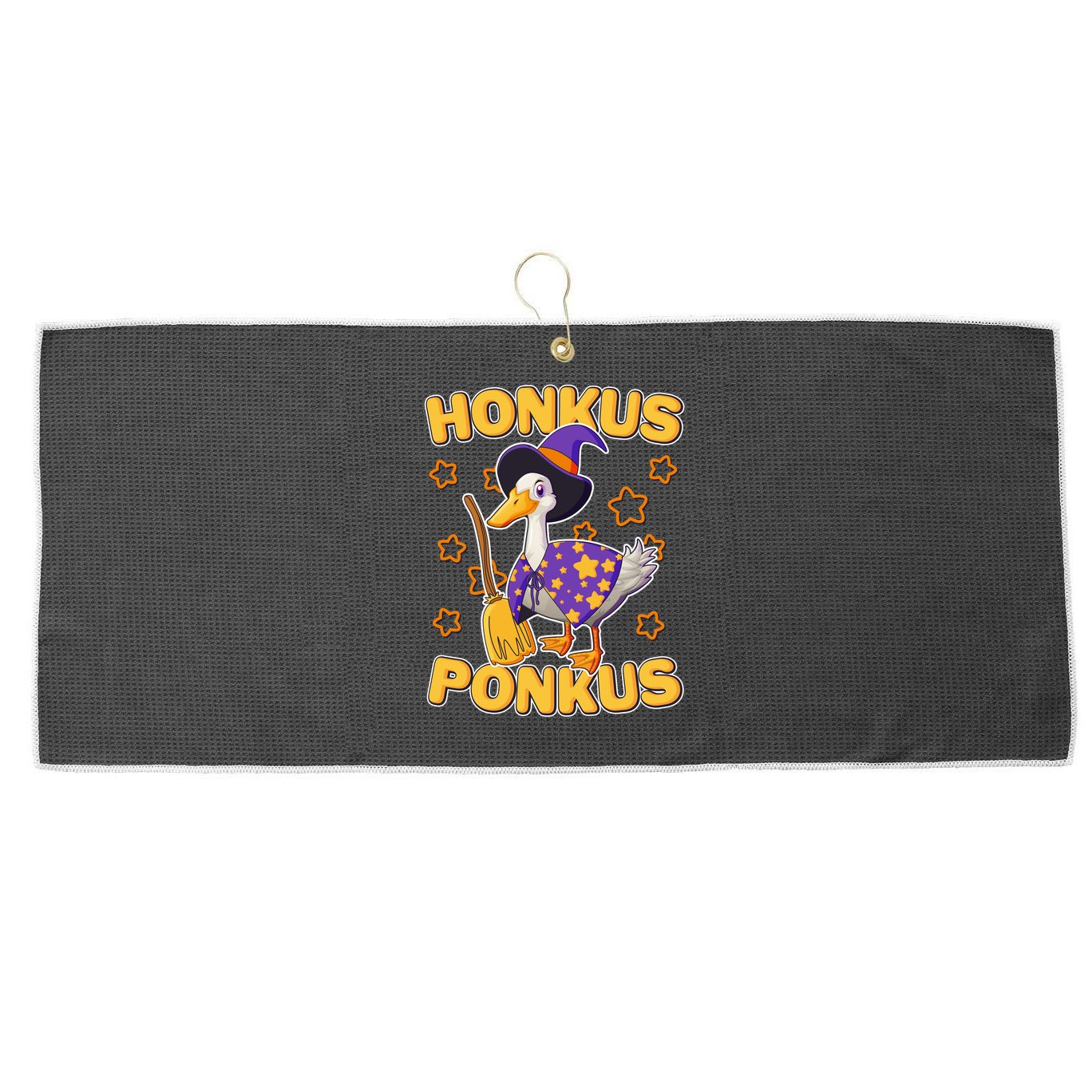 Funny Halloween Honkus Ponkus Duck Large Microfiber Waffle Golf Towel