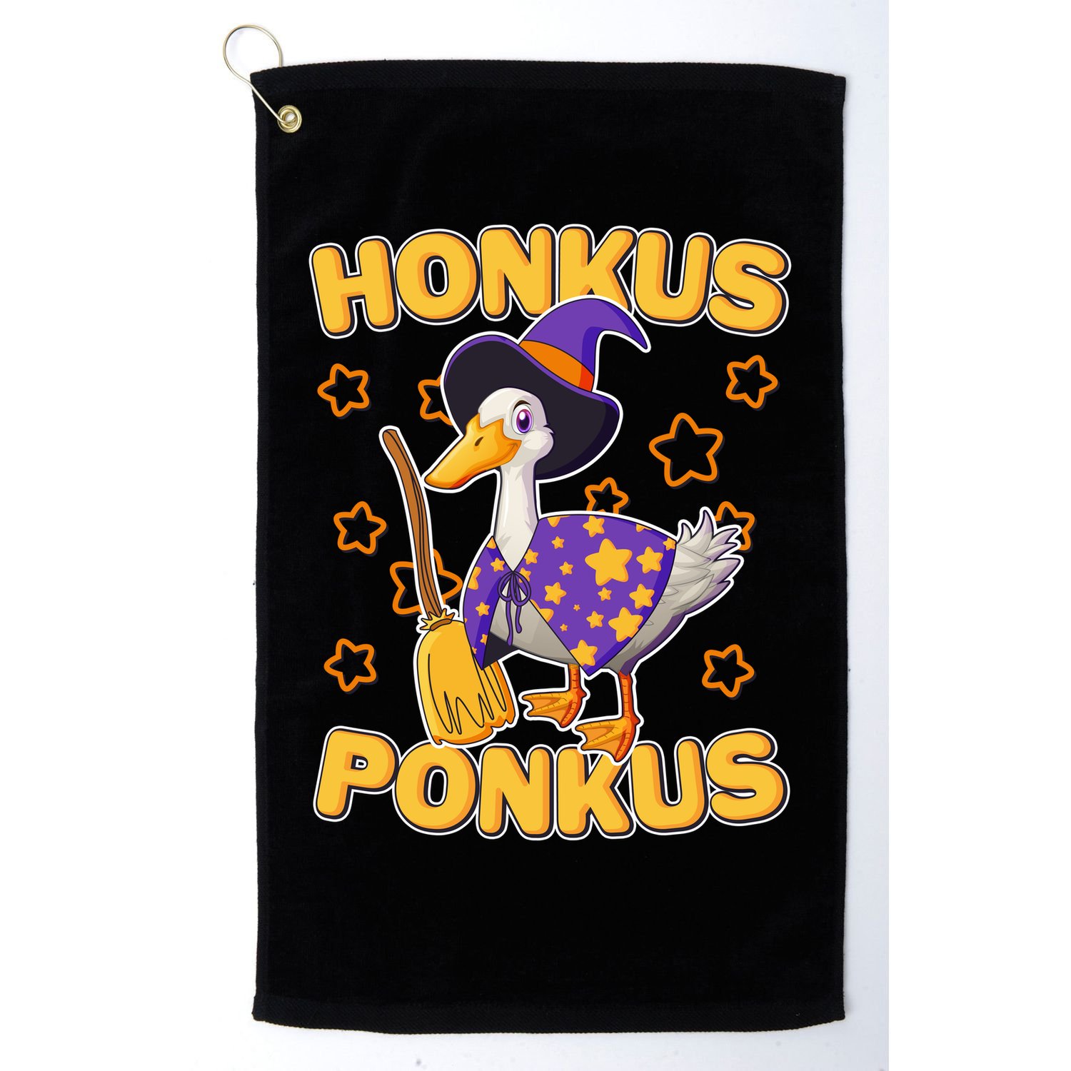 Funny Halloween Honkus Ponkus Duck Golf Towel