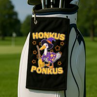 Funny Halloween Honkus Ponkus Duck Golf Towel