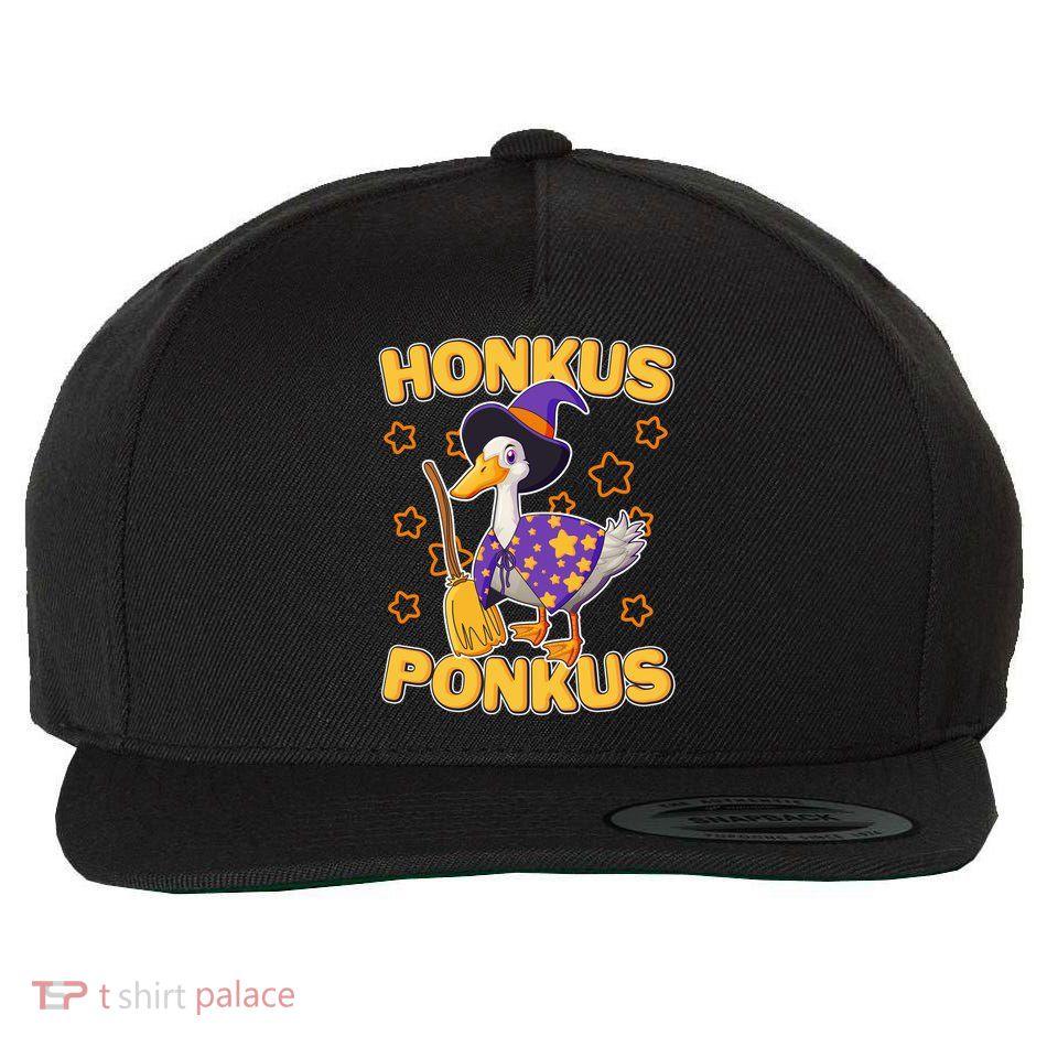 Funny Halloween Honkus Ponkus Duck Wool Snapback Cap