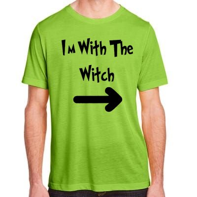 Funny Halloween I'm With The Witch  Adult ChromaSoft Performance T-Shirt