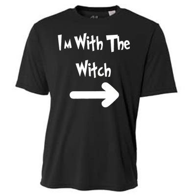 Funny Halloween I'm With The Witch  Cooling Performance Crew T-Shirt