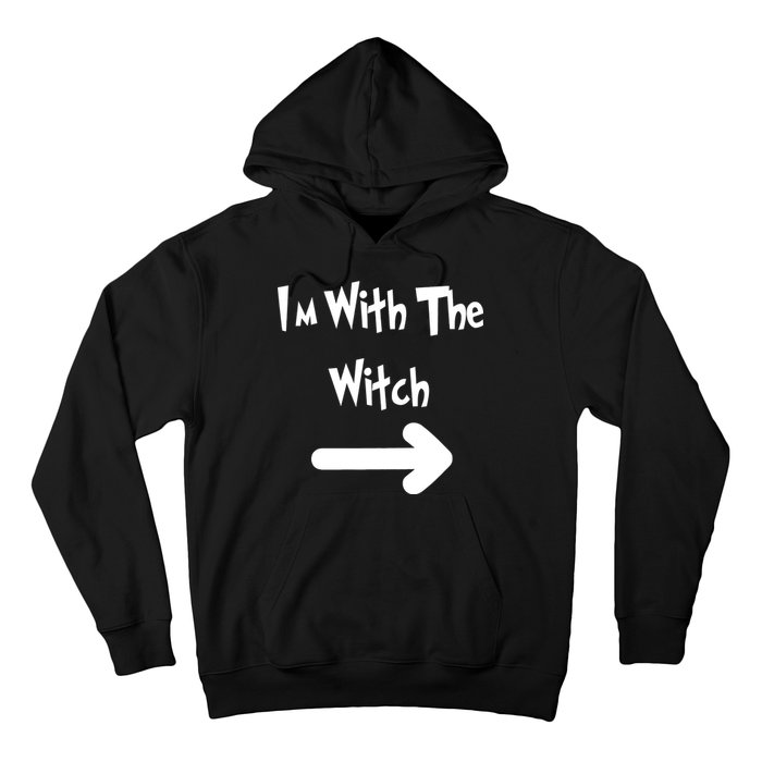 Funny Halloween I'm With The Witch  Hoodie