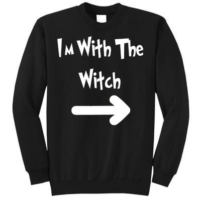 Funny Halloween I'm With The Witch  Sweatshirt