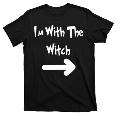 Funny Halloween I'm With The Witch  T-Shirt