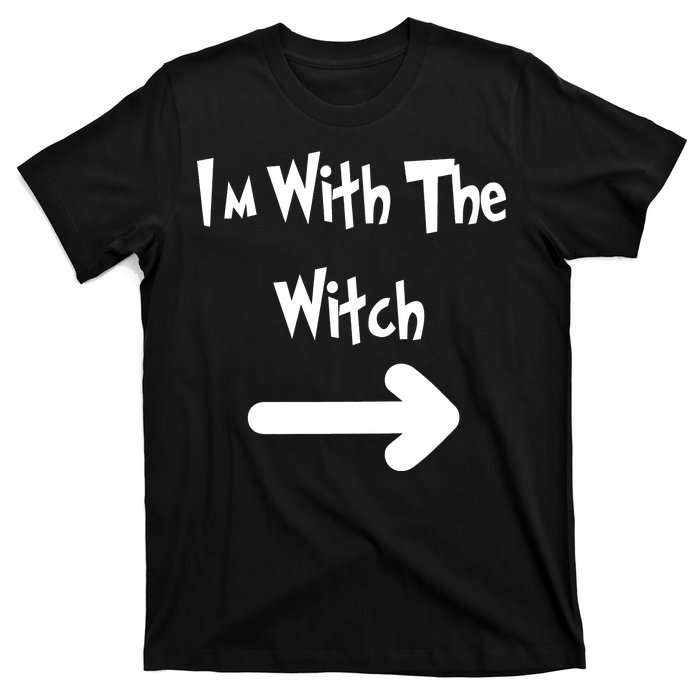 Funny Halloween I'm With The Witch  T-Shirt