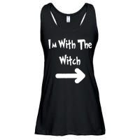 Funny Halloween I'm With The Witch  Ladies Essential Flowy Tank