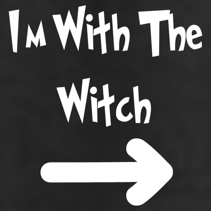 Funny Halloween I'm With The Witch  Golf Towel
