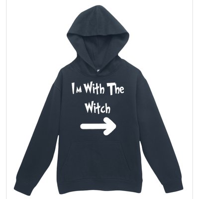 Funny Halloween I'm With The Witch  Urban Pullover Hoodie