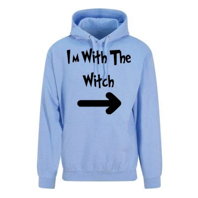 Funny Halloween I'm With The Witch  Unisex Surf Hoodie