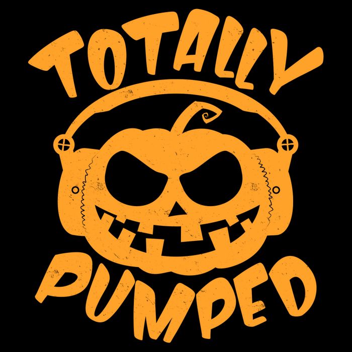 Funny Halloween Totally Pumped Headphones Pumpkin Baby Bodysuit