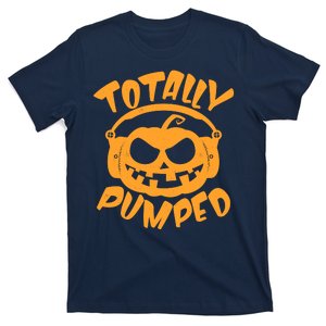 Funny Halloween Totally Pumped Headphones Pumpkin T-Shirt