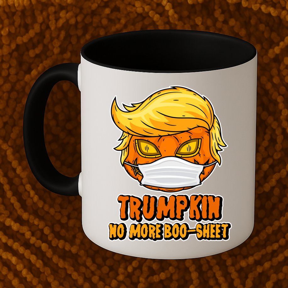 Funny Halloween Trumpkin No More Boo-Sheet Mug