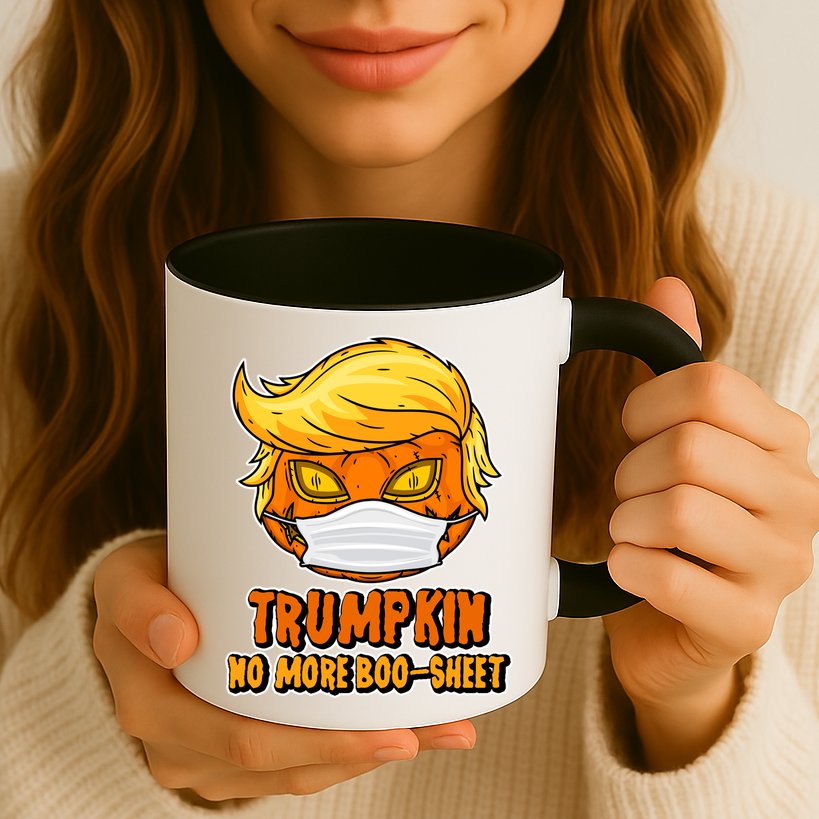 Funny Halloween Trumpkin No More Boo-Sheet Mug