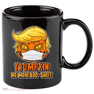 Funny Halloween Trumpkin No More Boo-Sheet 11oz C Handle Ceramic Mug