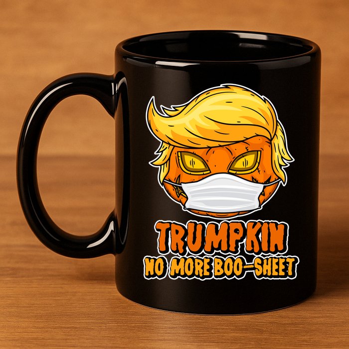 Funny Halloween Trumpkin No More Boo-Sheet 11oz C Handle Ceramic Mug