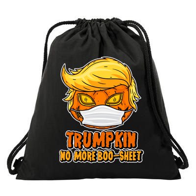 Funny Halloween Trumpkin No More Boo-Sheet Drawstring Bag