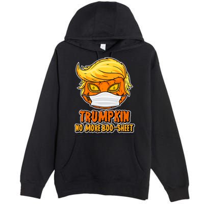 Funny Halloween Trumpkin No More Boo-Sheet Premium Pullover Hoodie