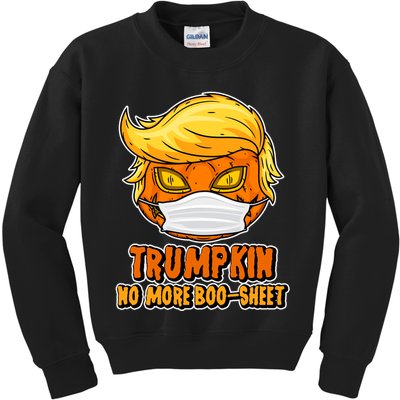 Funny Halloween Trumpkin No More Boo-Sheet Kids Sweatshirt