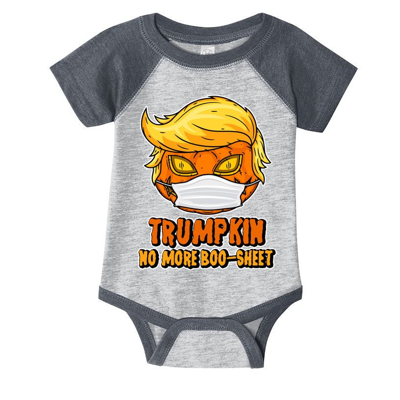 Funny Halloween Trumpkin No More Boo-Sheet Infant Baby Jersey Bodysuit