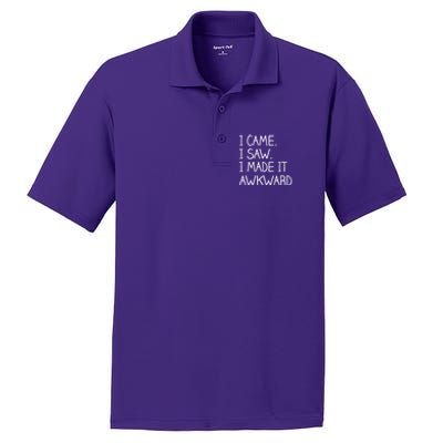 Funny Hand Written - I Came. I Saw. I Made It Awkward. PosiCharge RacerMesh Polo