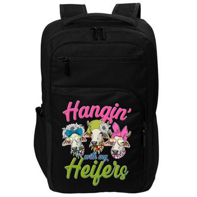 Funny Hangin' With My Heifers Cows Impact Tech Backpack