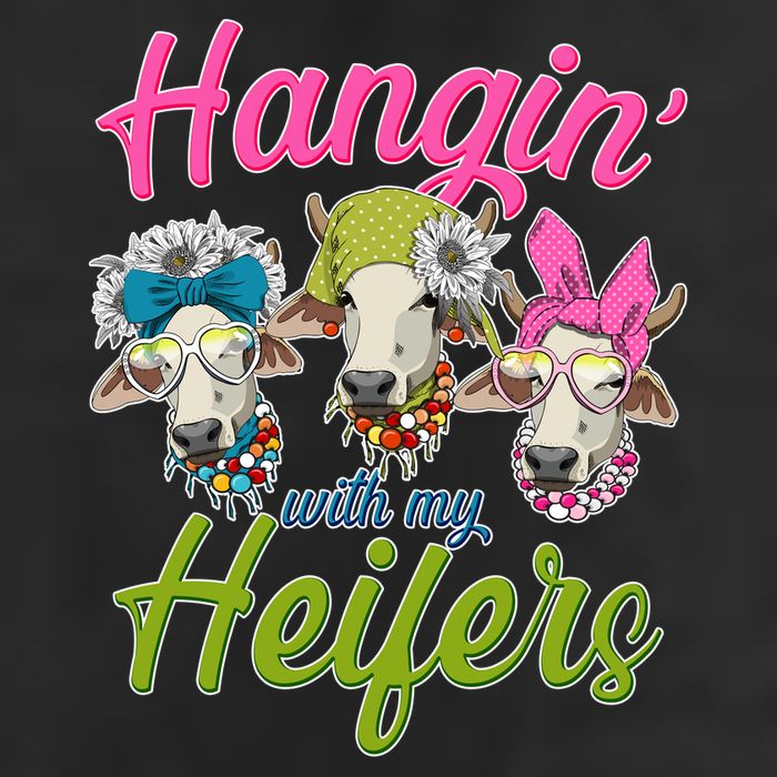 Funny Hangin' With My Heifers Cows Adult Drive Performance Visor