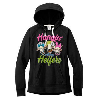 Funny Hangin' With My Heifers Cows Women's Fleece Hoodie