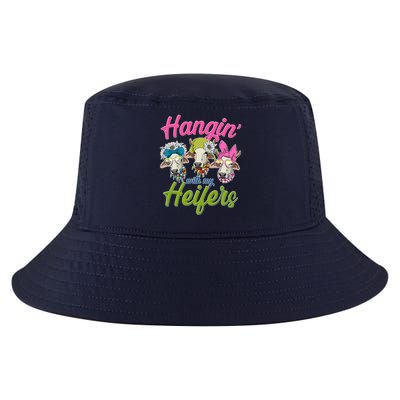 Funny Hangin' With My Heifers Cows Cool Comfort Performance Bucket Hat
