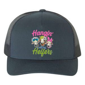 Funny Hangin' With My Heifers Cows Yupoong Adult 5-Panel Trucker Hat