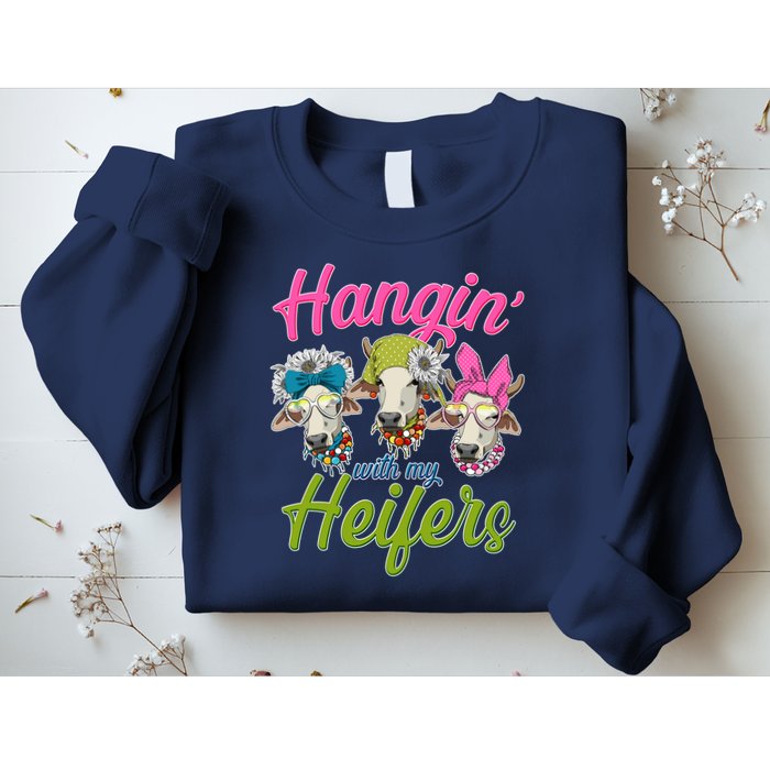 Funny Hangin' With My Heifers Cows Sweatshirt