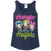 Funny Hangin' With My Heifers Cows Ladies Essential Tank