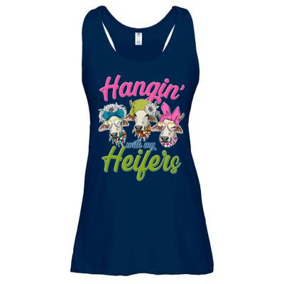 Funny Hangin' With My Heifers Cows Ladies Essential Flowy Tank