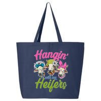 Funny Hangin' With My Heifers Cows 25L Jumbo Tote