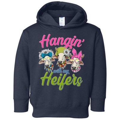 Funny Hangin' With My Heifers Cows Toddler Hoodie