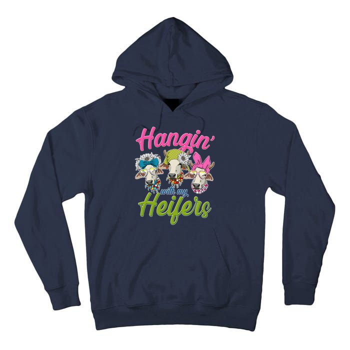 Funny Hangin' With My Heifers Cows Tall Hoodie