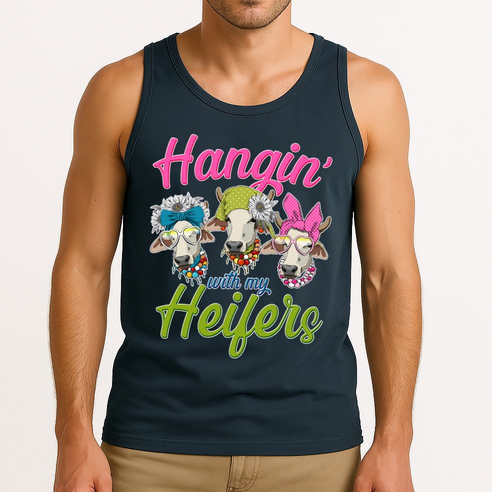 Funny Hangin' With My Heifers Cows Tank Top