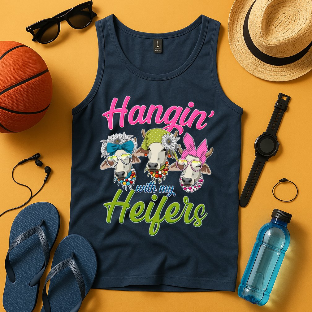 Funny Hangin' With My Heifers Cows Tank Top